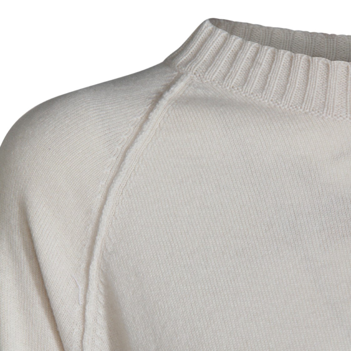 Antonelli Firenze Relaxed Fit Beige Sweater With Ribbed Detailing
