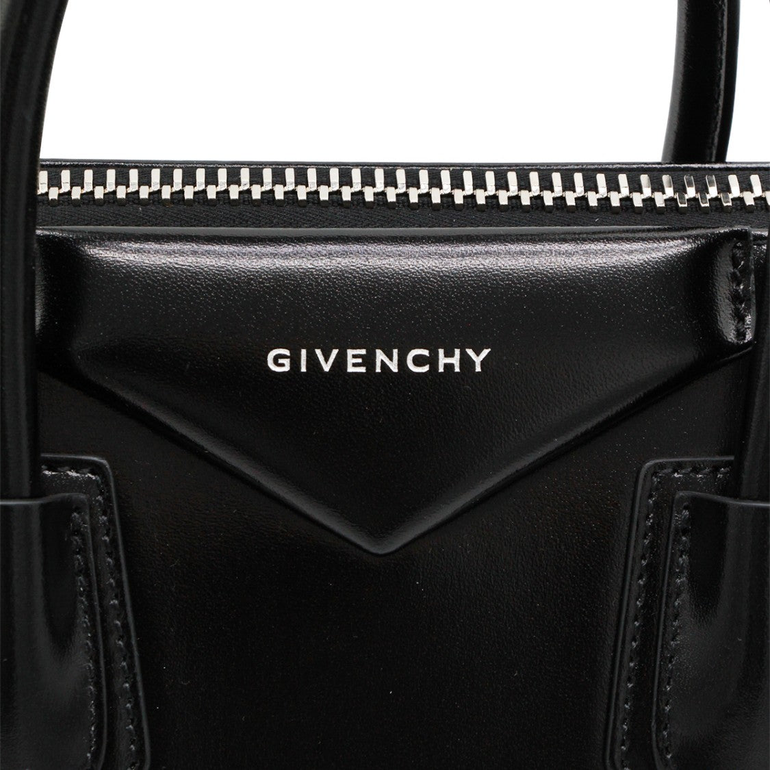 Givenchy Black Leather Antigona Small Top Handle Bag