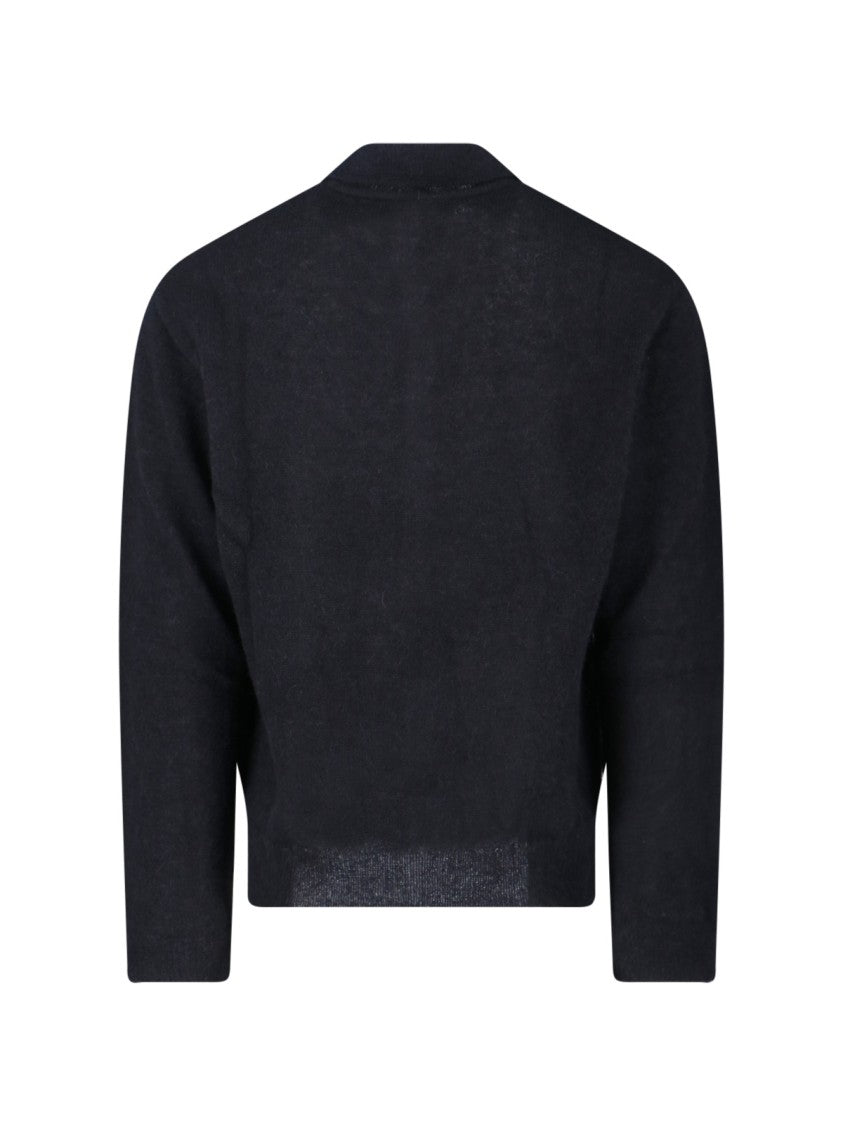 Our Legacy Relaxed Fit Black Button-Up Shirt With Textured Finish