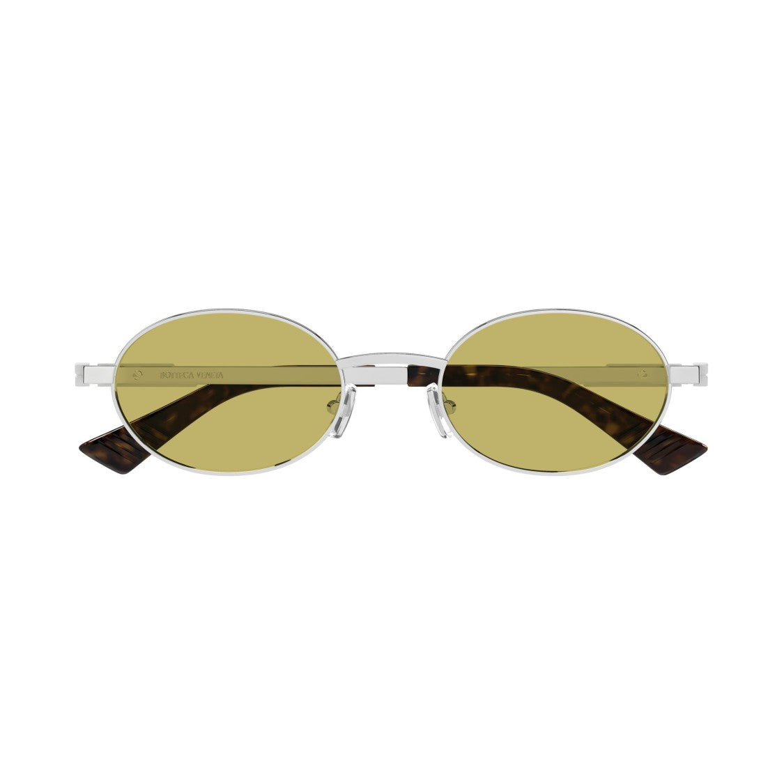 Bottega Veneta Bv1470s Oval Metal Frame Sunglasses