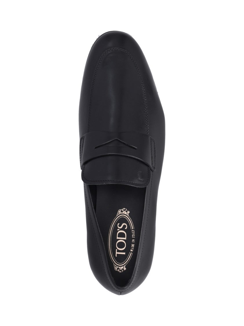 Tod's Pointed Toe Slip-On Loafers With Cut-Out Detail
