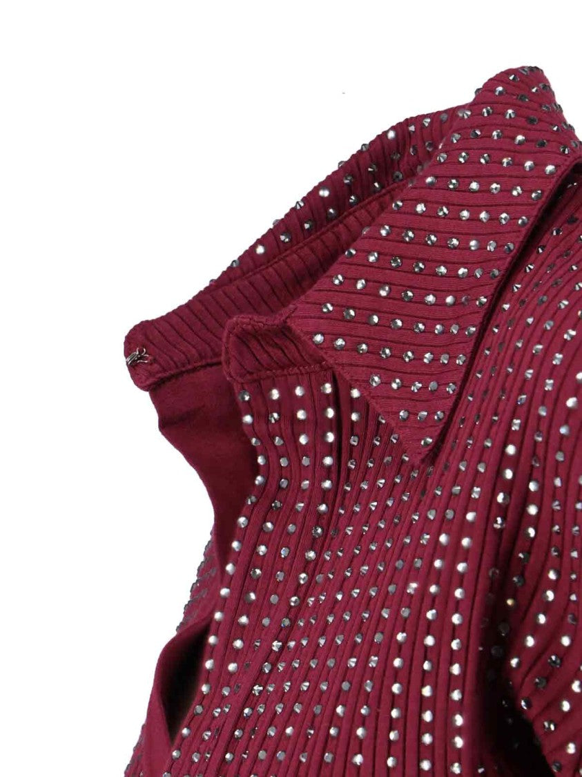 The Attico Mini Dress With Deep V-Neckline