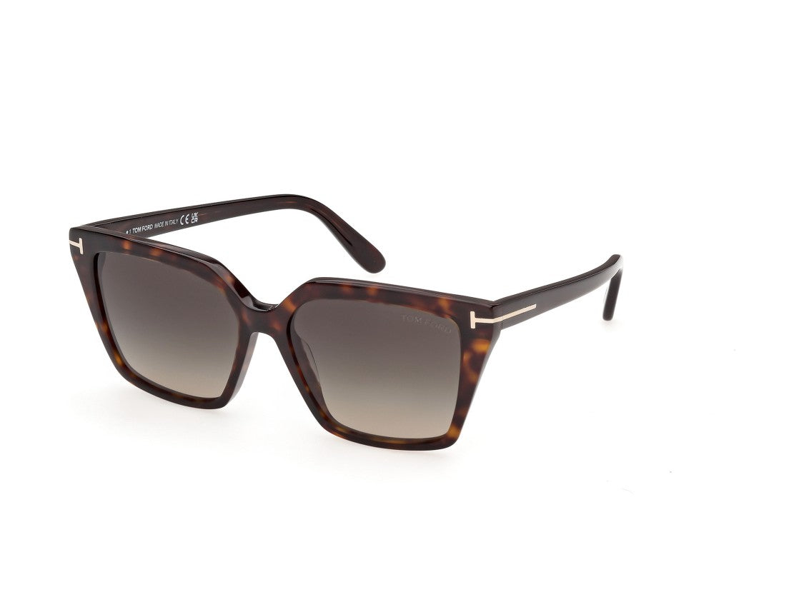 Tom Ford Ft1412 Oversized Tortoiseshell Acetate Square Sunglasses