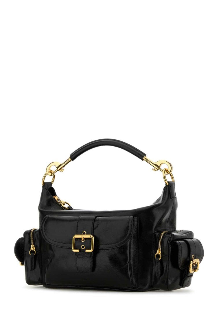Chloé Black Leather Camera Bag Handbag
