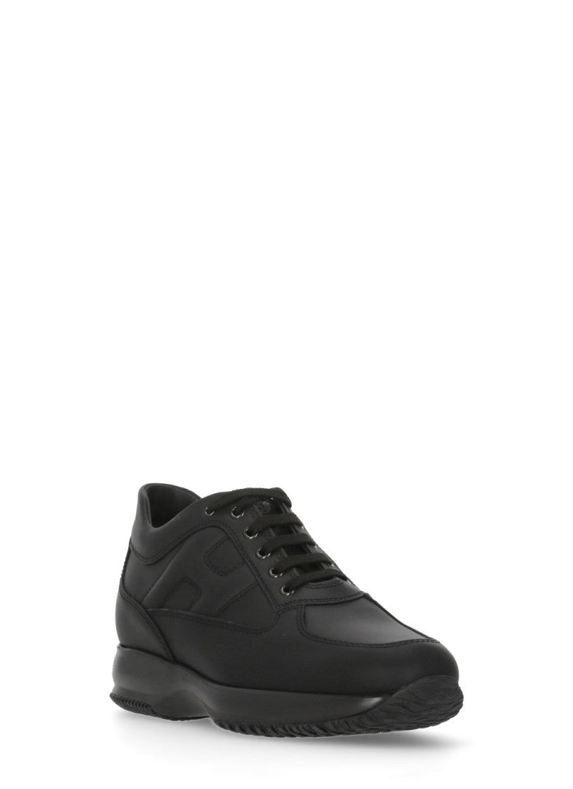 Hogan Black Interactive Tone On Tone Sneakers