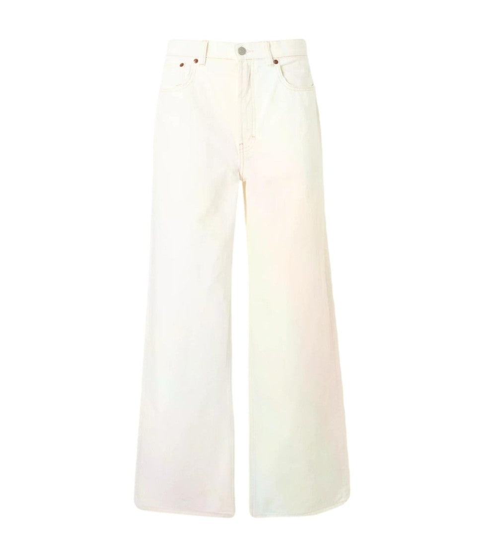 Lauren Ralph Lauren Pristine White High-Waisted Wide-Leg Pants
