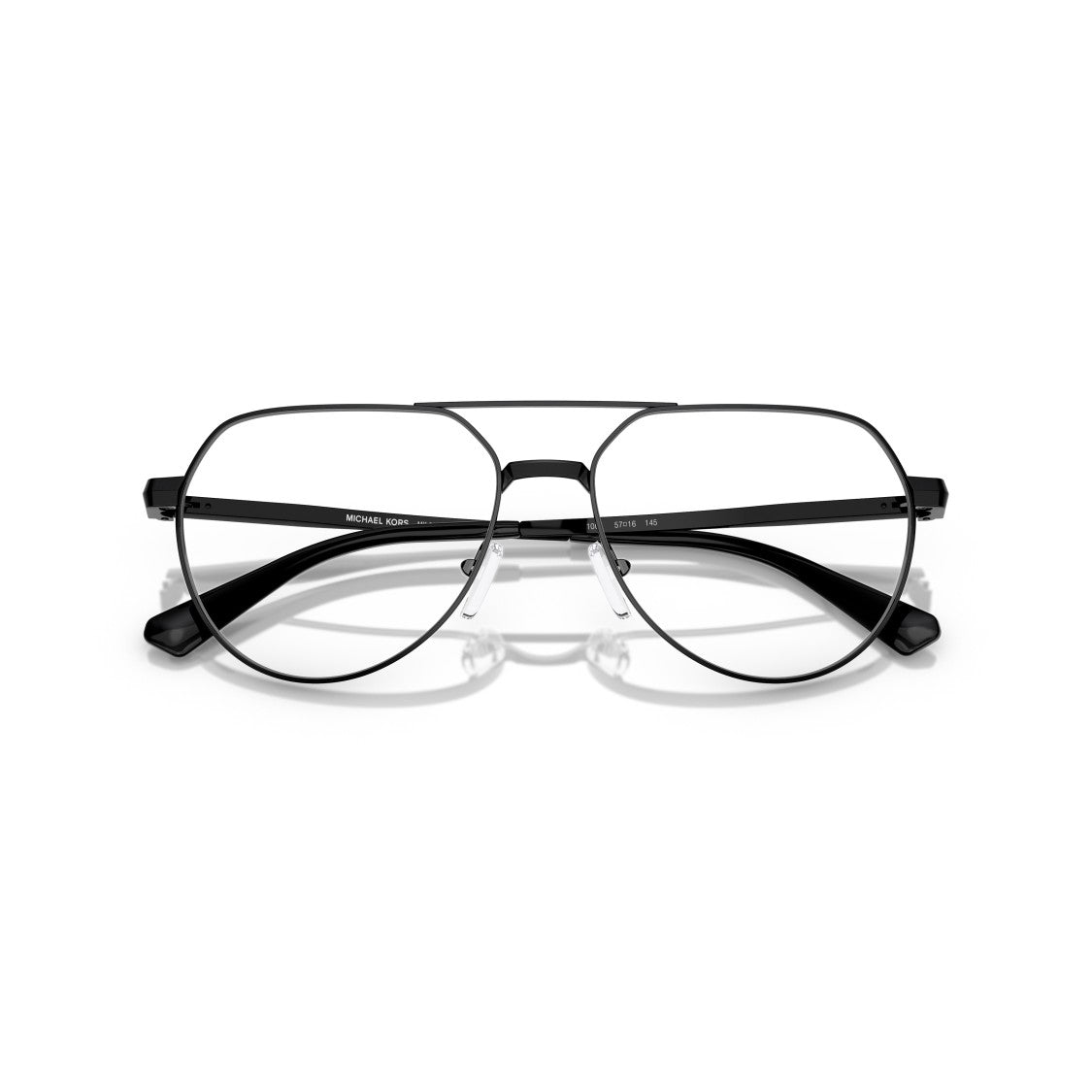 Michael Kors 0Mk3092 Thin Metal Aviator Sunglasses With Double Bridge Design