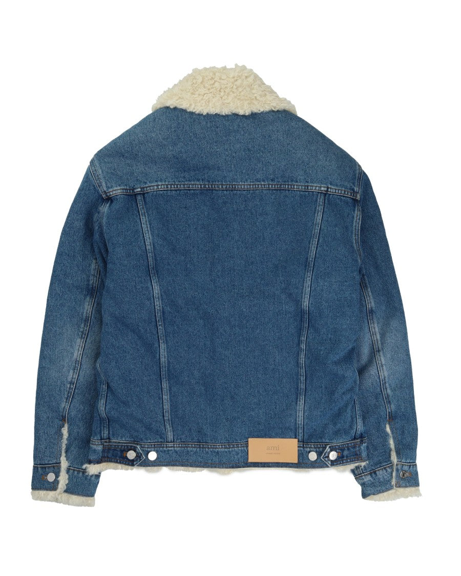 Ami Indigo Denim Trucker Jacket