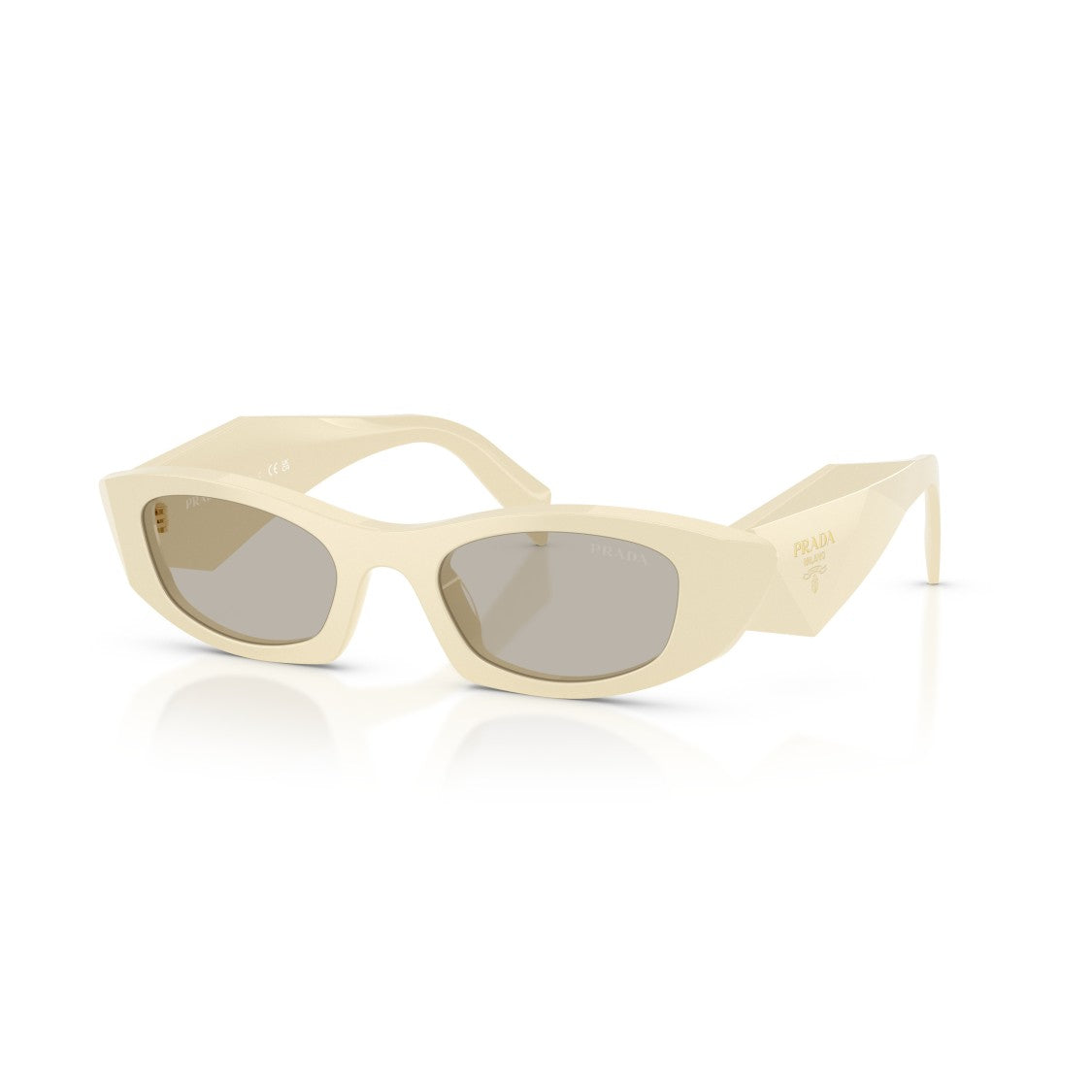 Prada 0Pr B16s Angular Cat-Eye Sunglasses