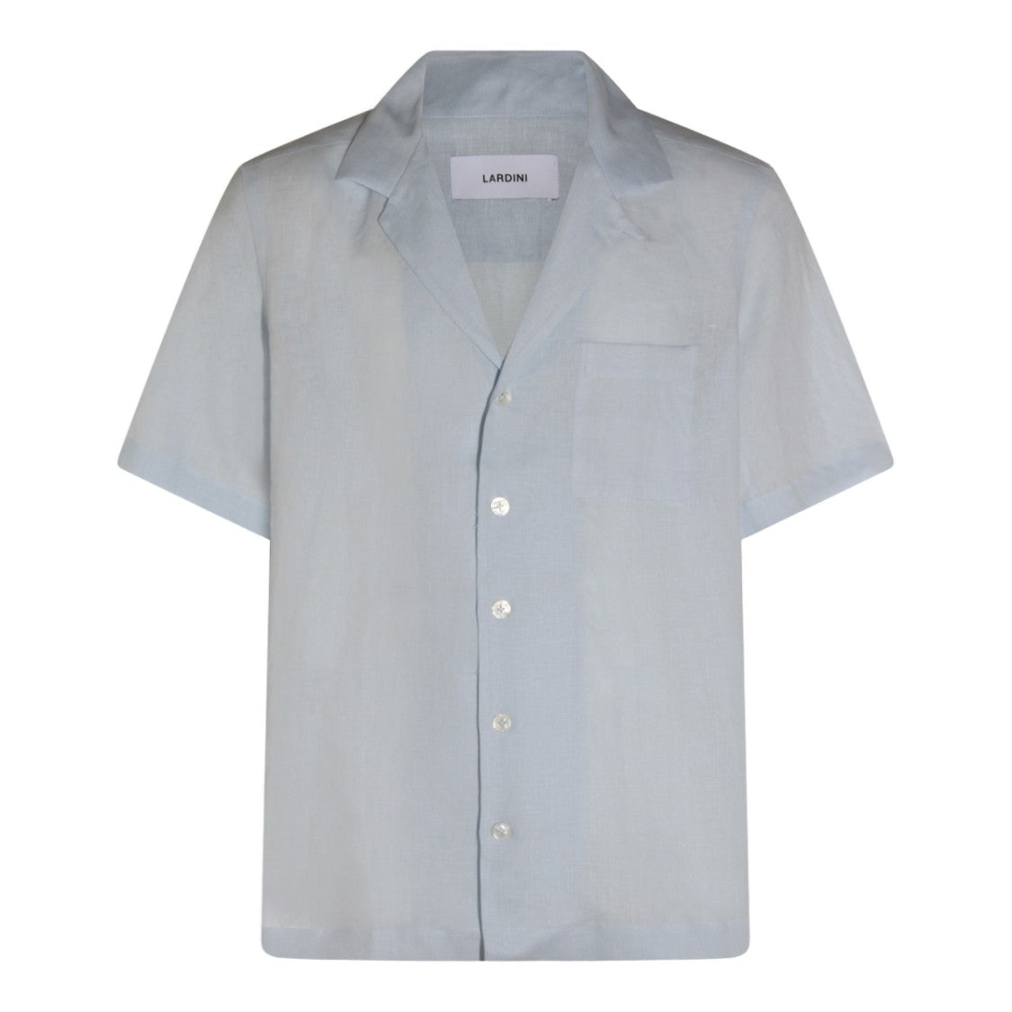Lardini Relaxed Fit Short-Sleeve Shirt With Camp Collar