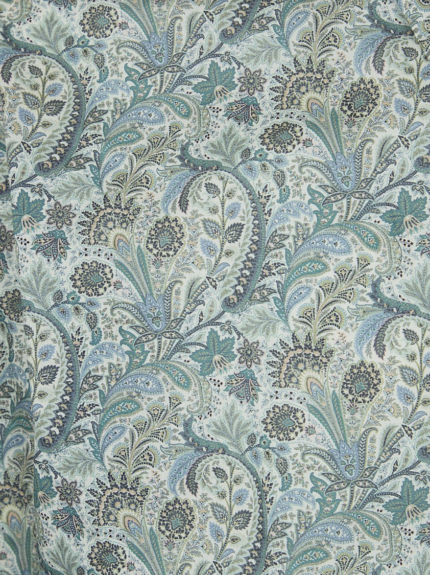 Etro Cotton Casual Shirt With Intricate Paisley Print