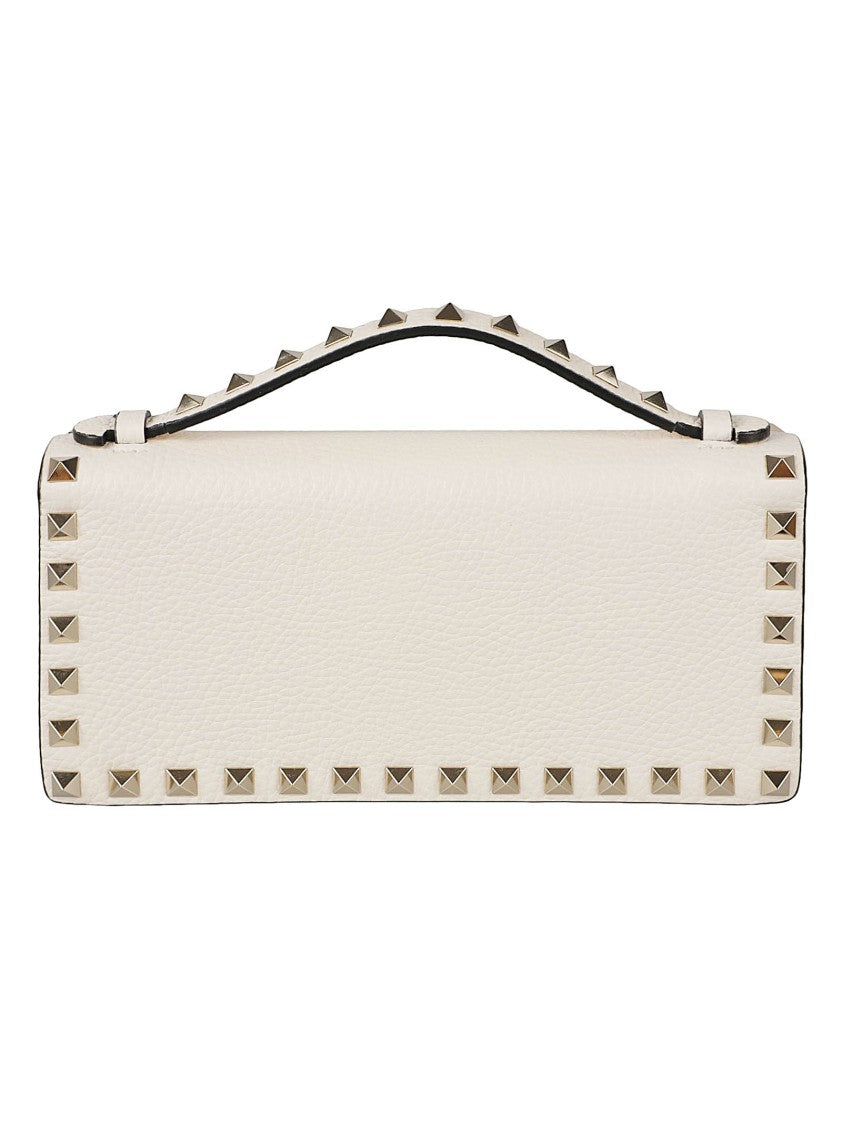Valentino Garavani Pyramid Studded Calf Leather Wallet