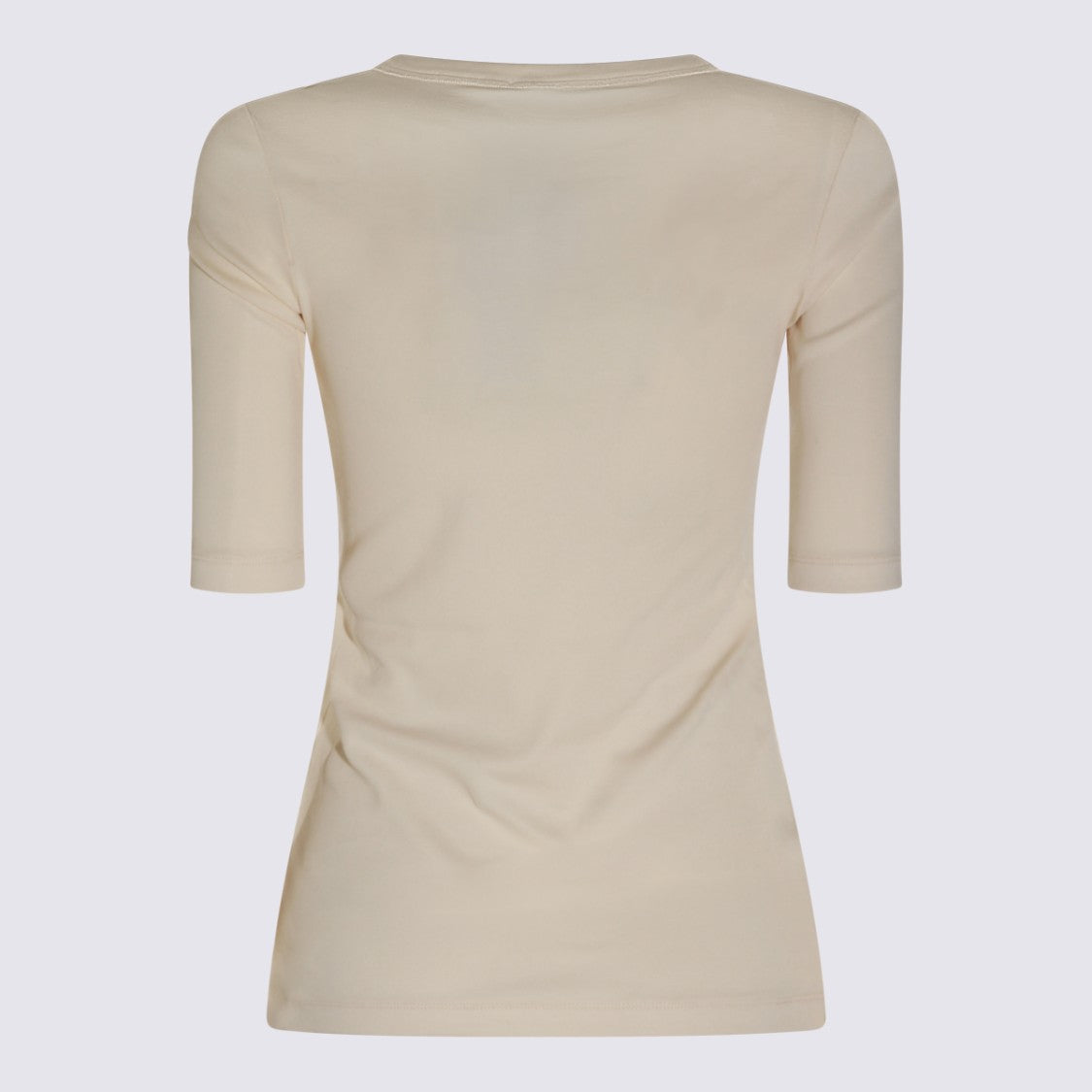 Fabiana Filippi Fitted Short-Sleeve Top With Scoop Neckline