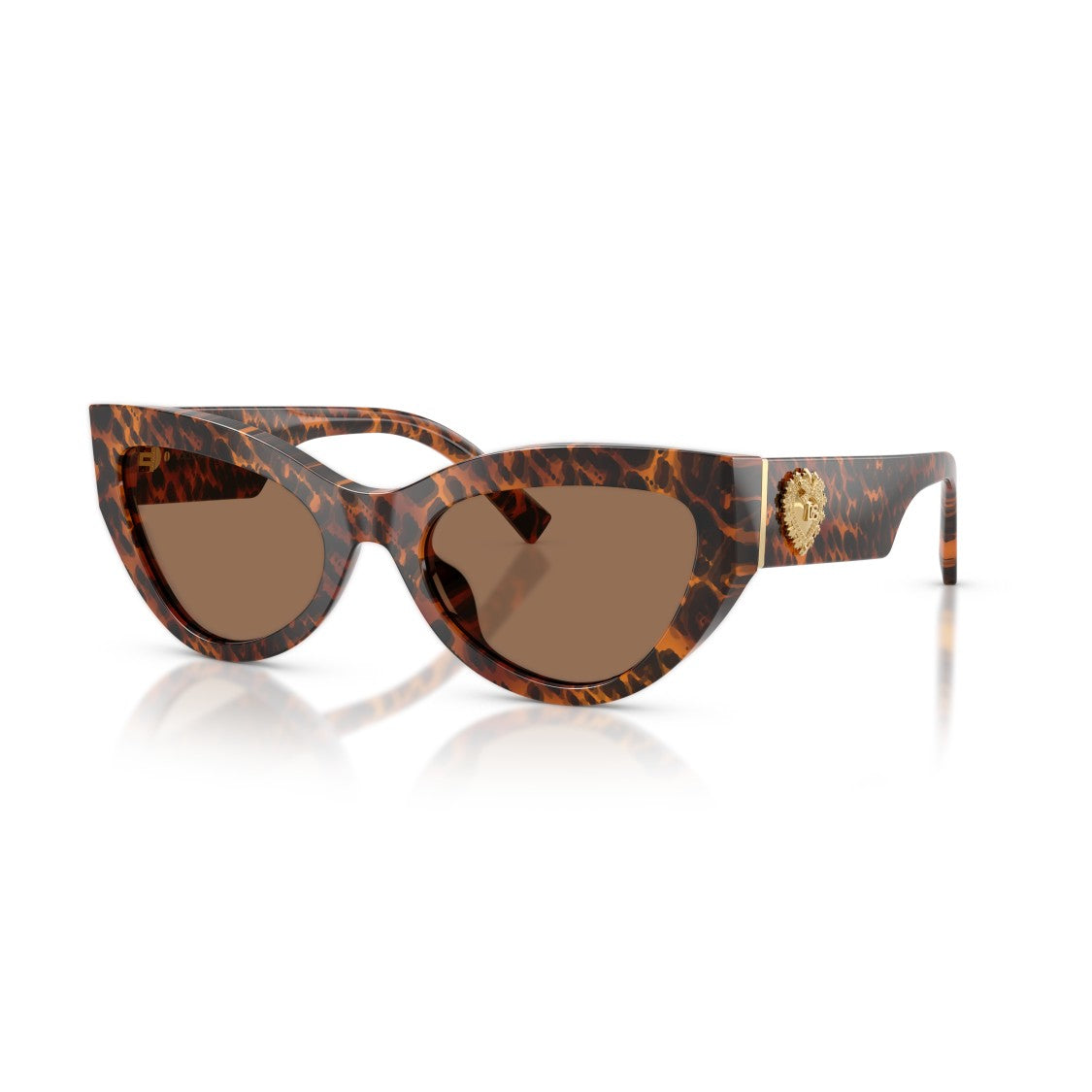 Dolce & Gabbana Bold Cat-Eye Sunglasses With Tortoiseshell Acetate Frame