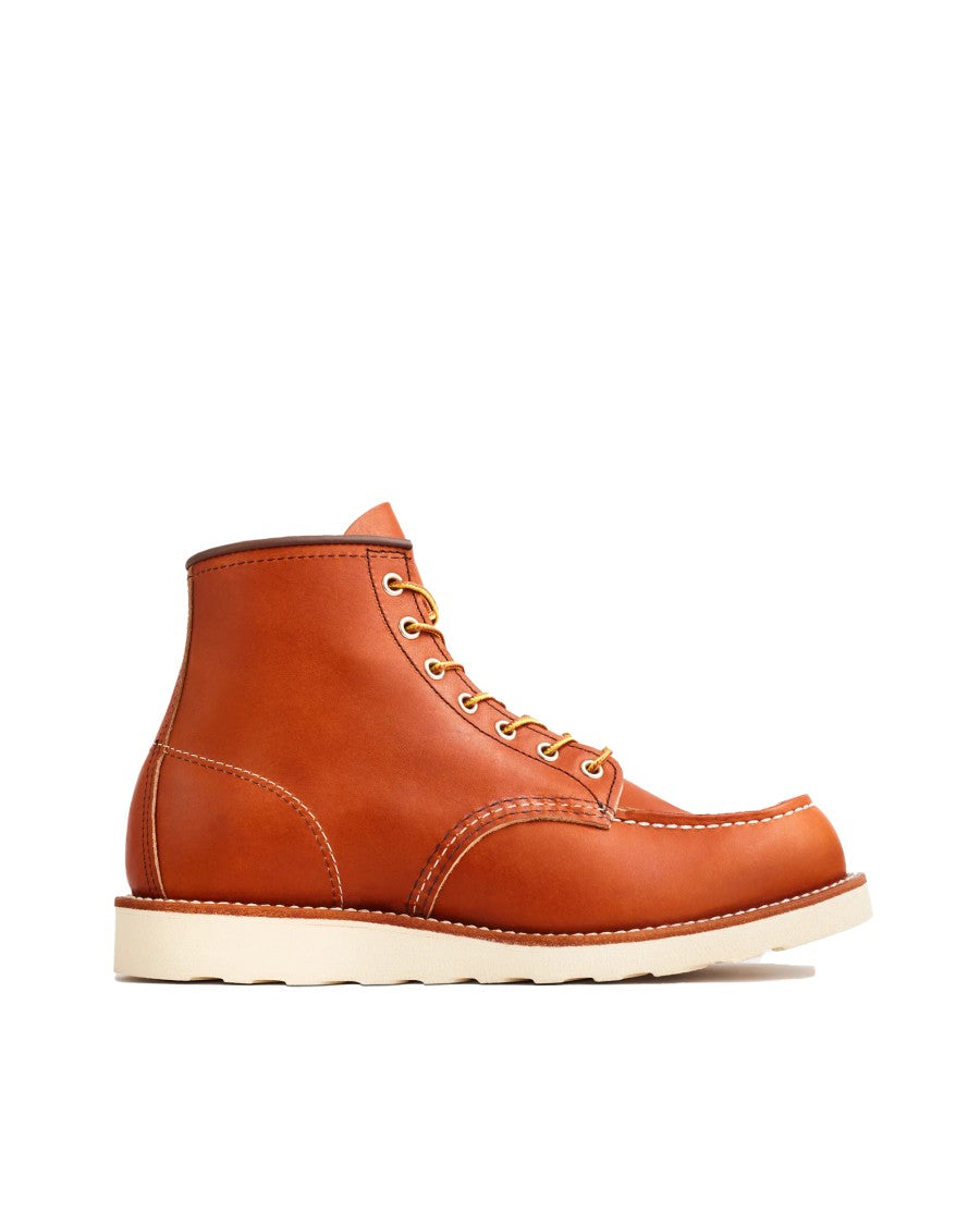 Red Wing Moccasin Toe Ankle Boot With Reinforced Heel