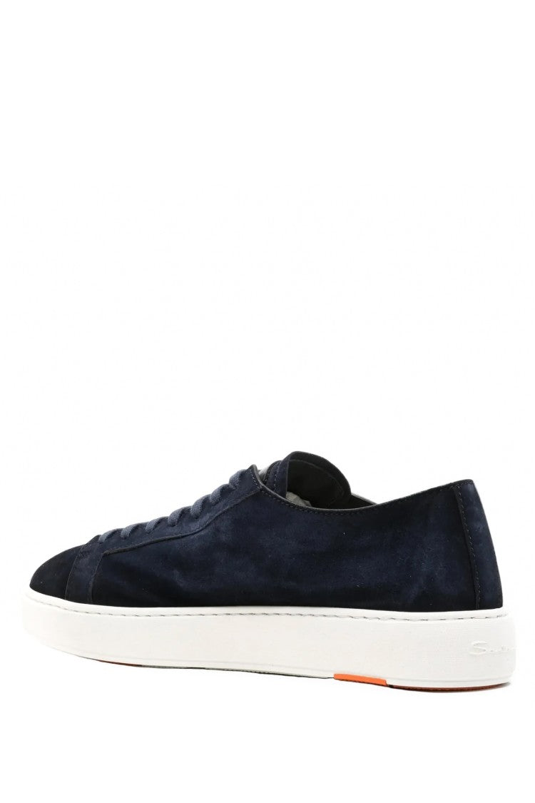 Santoni Velatura Hand-Painted Suede Moccasins