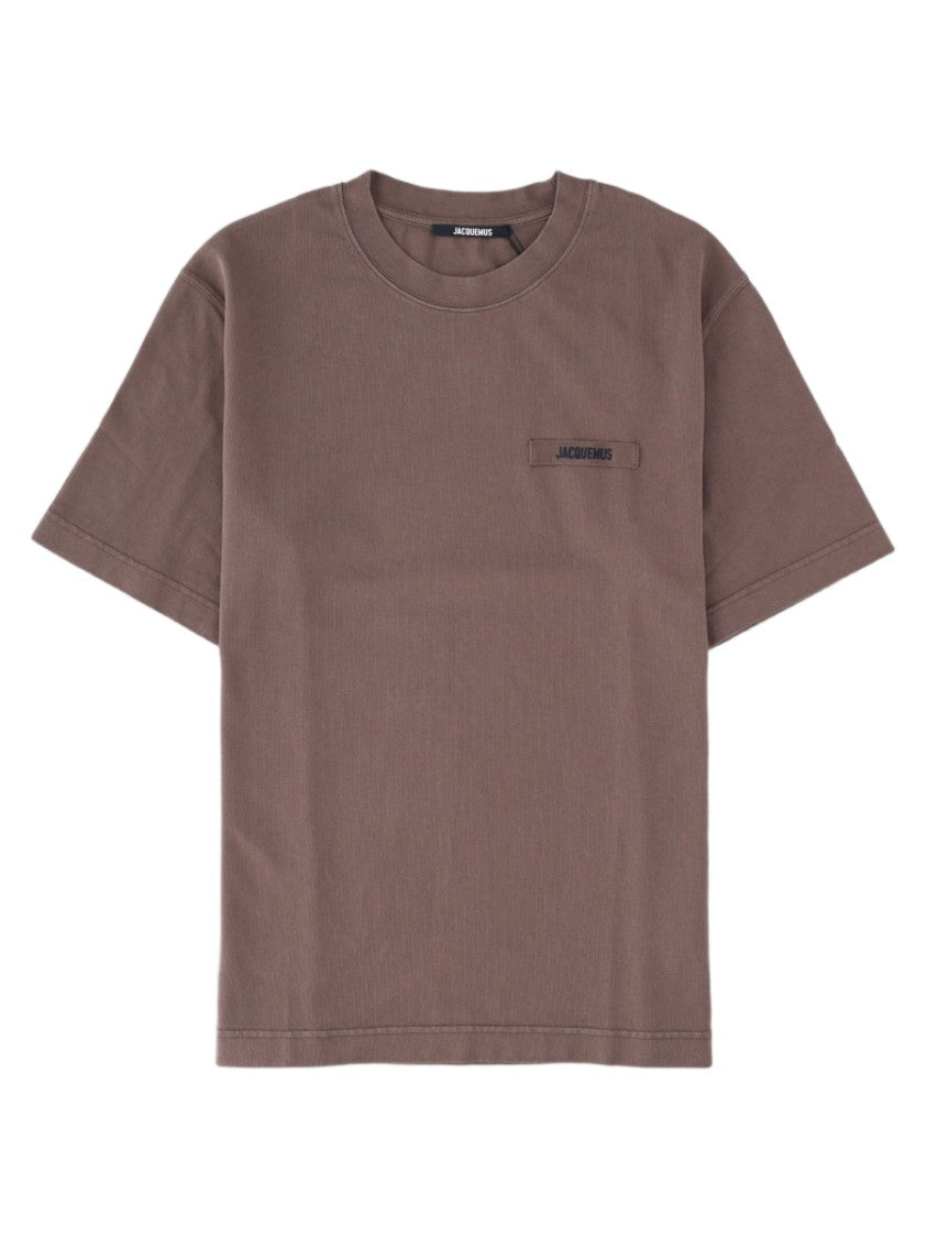 Jacquemus Brown Relaxed Fit Crew Neck Cotton T-Shirt