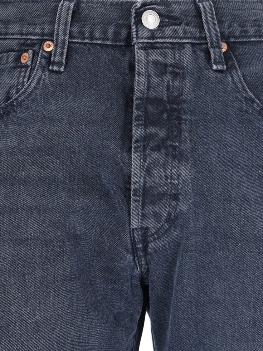 Levi's 501 Original Blue Black Stretch Jeans