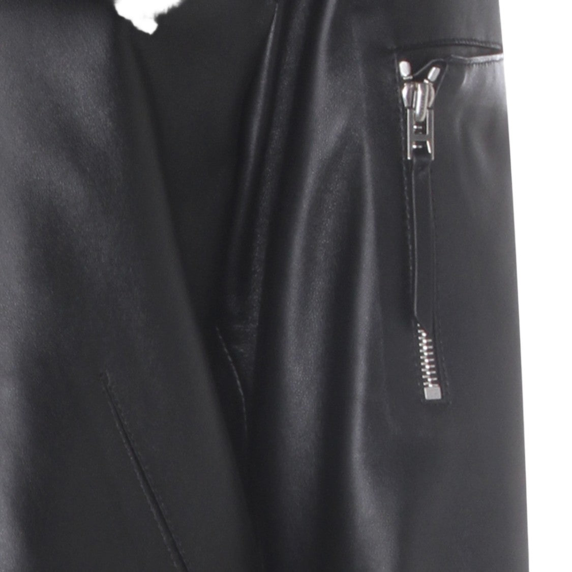 Tom Ford Smooth Leather Jacket With Classic Collar