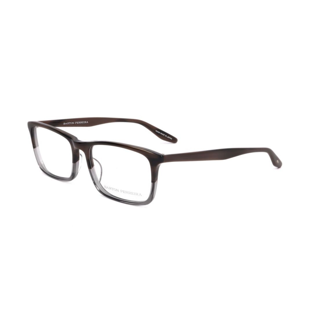 Barton Perreira Bp5041 541Rd Rectangular Gradient Brown Eyeglasses With Curved Temples