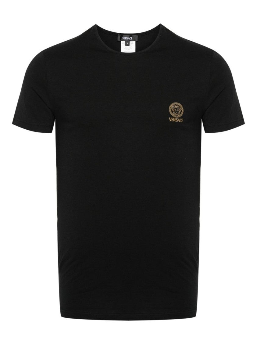 Versace Two-Piece Cotton Blend T-Shirt Set With Medusa Head Print