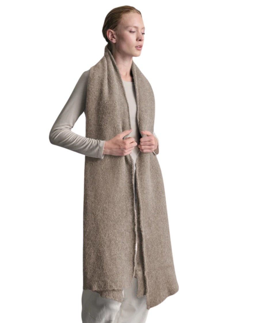 Transit Clay Alpaca-Blend Brushed Scarf