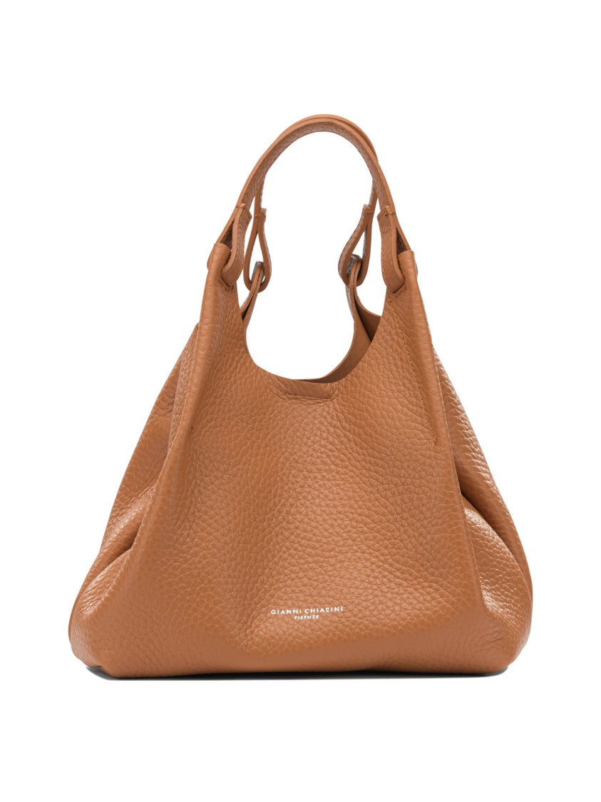 Gianni Chiarini Textured Leather Shoulder Bag With Dual Handles