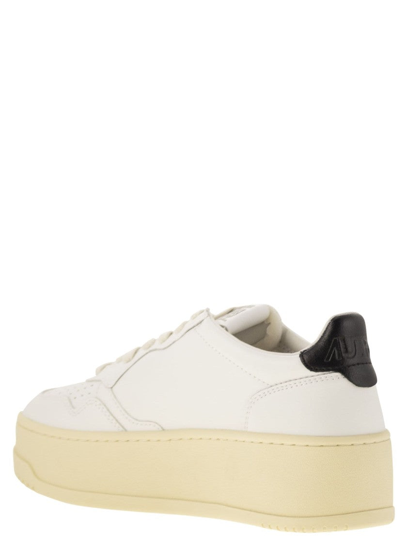 Autry Medalist Platform - Leather Trainers