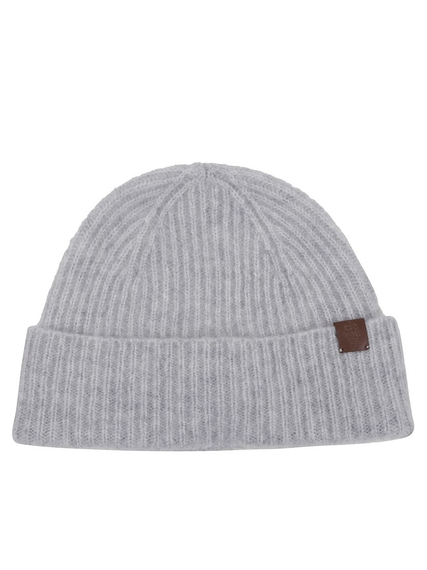 Eleventy Ribbed Knit Hat With Folded Cuff