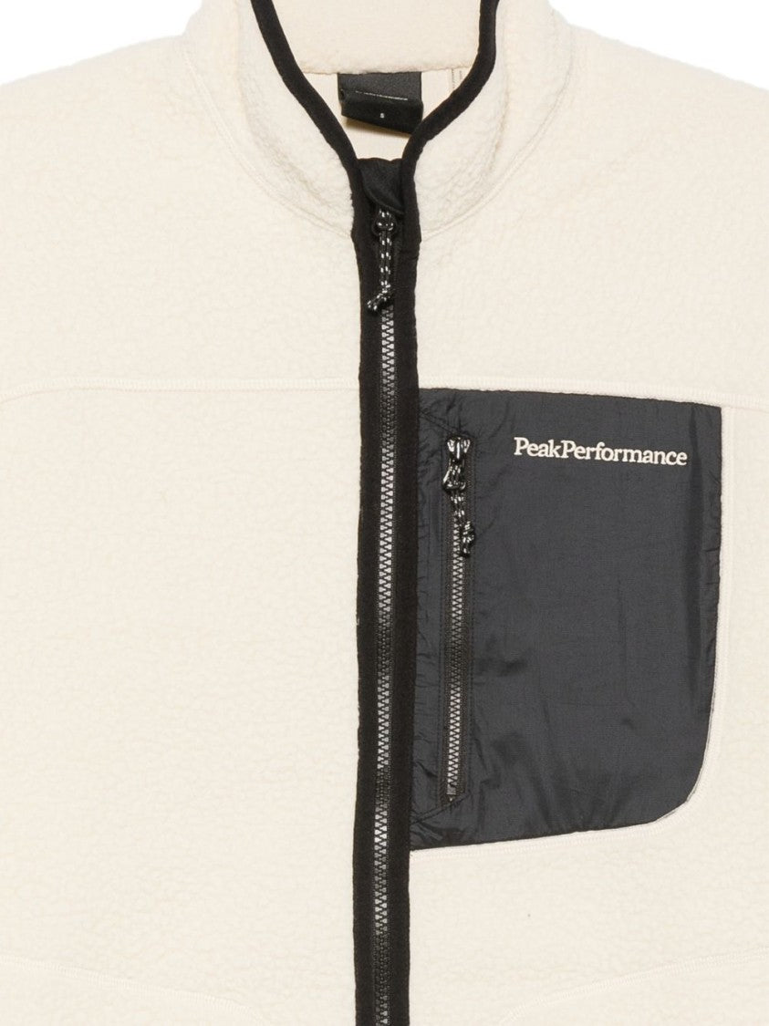 Peak Performance Textured Contrast-Trim Pocket Jacket