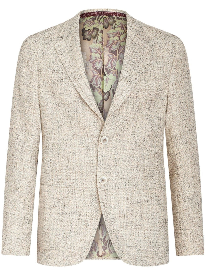 Etro Single-Breasted Bouclé Blazer