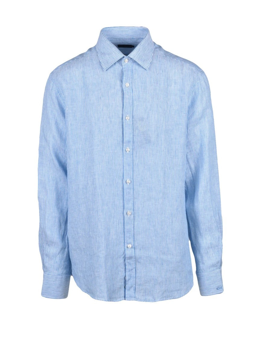 Paul & Shark Light Blue Linen Shirt