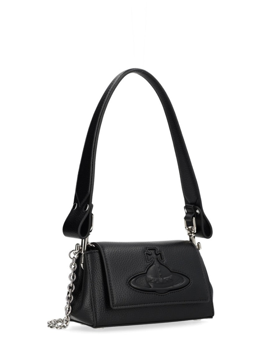 Vivienne Westwood Neutrals Hazel Small Chain Accent Shoulder Bag
