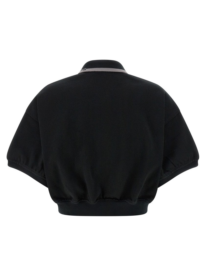 T By Alexander Wang Intarsia Collar Polo Shirt