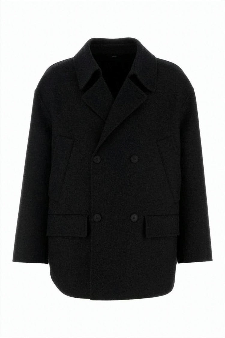 Fendi Boxy Double-Breasted Wool Fendi Coat