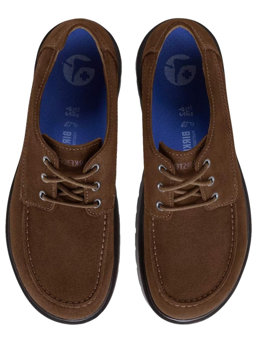 Birkenstock Brown Highwood Lace Low Moccasin Style Shoe
