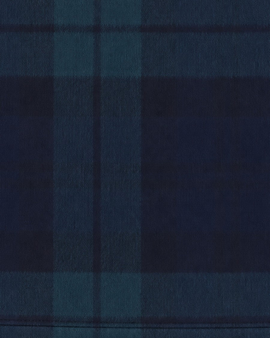 Liu Jo Straight Mini Skirt In Brushed Blue And Green Tartan