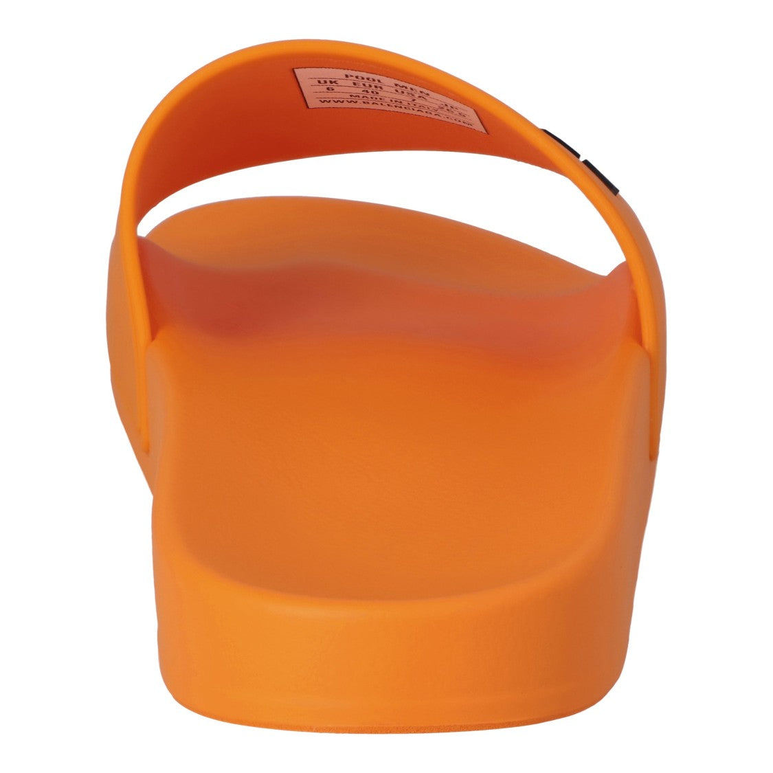 Balenciaga Logo Pool Slide Orange