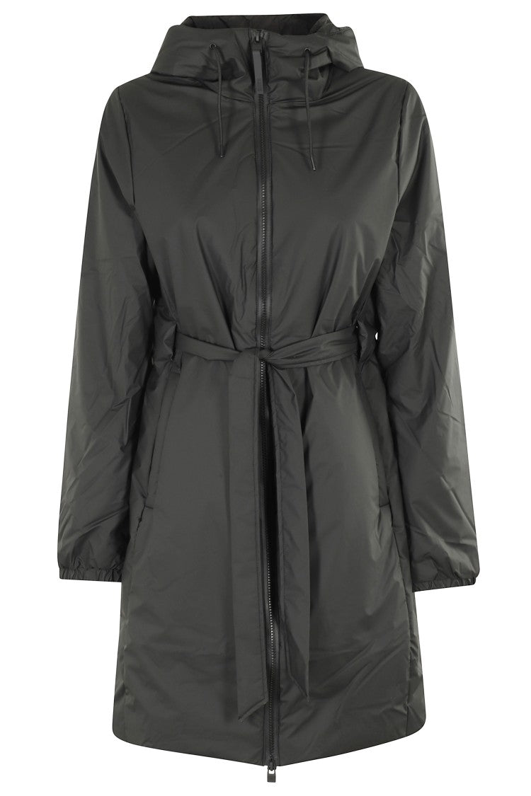 Rains Long Waterproof Jacket With Adjustable Hood