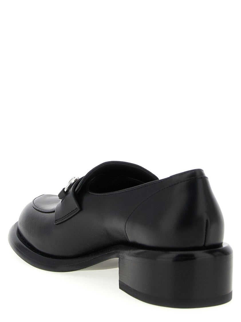 Gucci Morsetto Leather Loafers With Distinctive Metal Detail