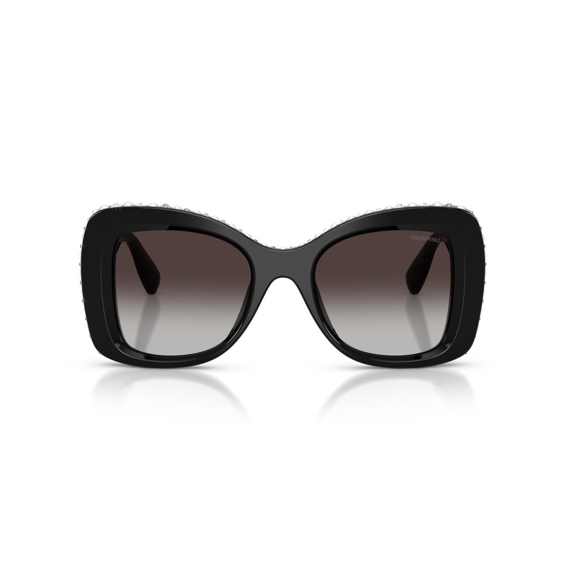Swarovski 0Sk6062u Oversized Square Sunglasses With Crystal Accents