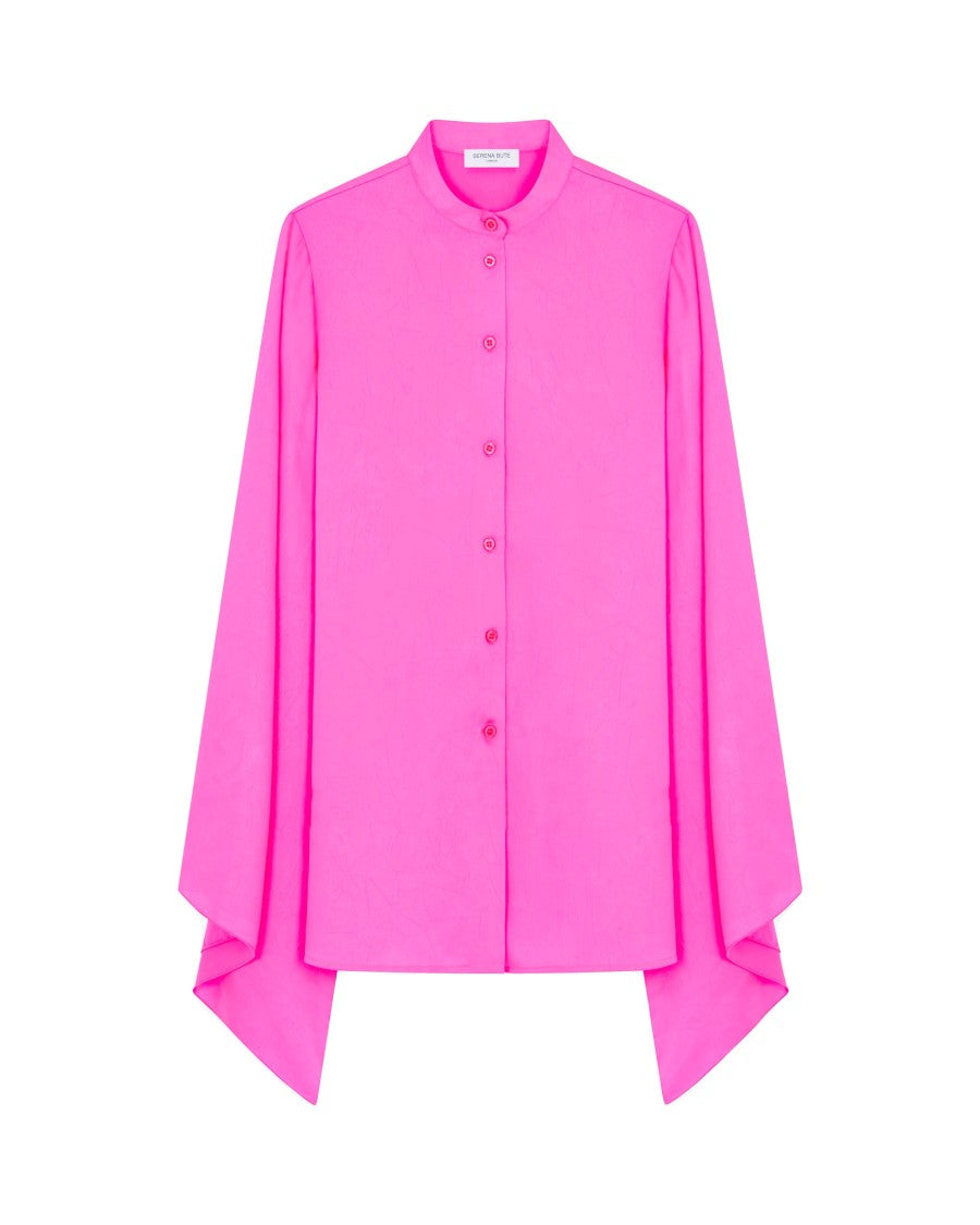Serena Bute Kimono Sleeve Shirt - Shocking Pink