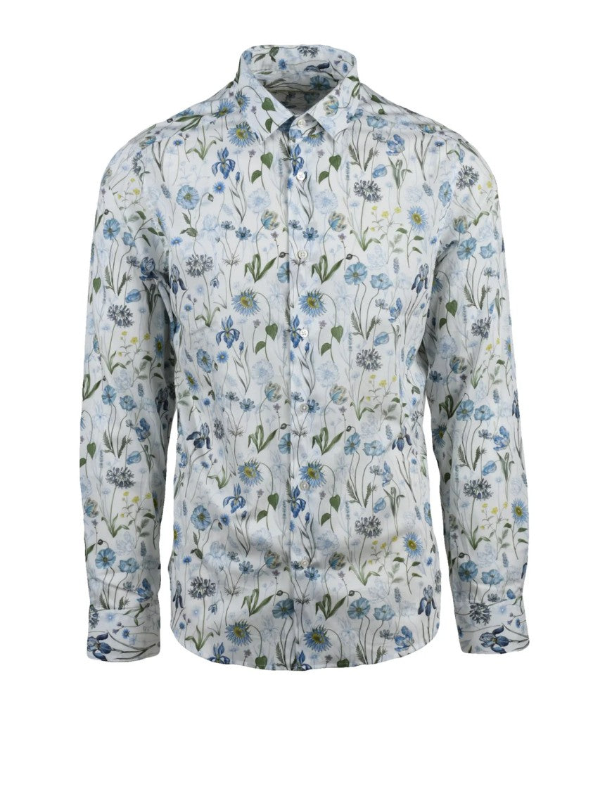 Deuxieme Multicolor Patterned Cotton Shirt