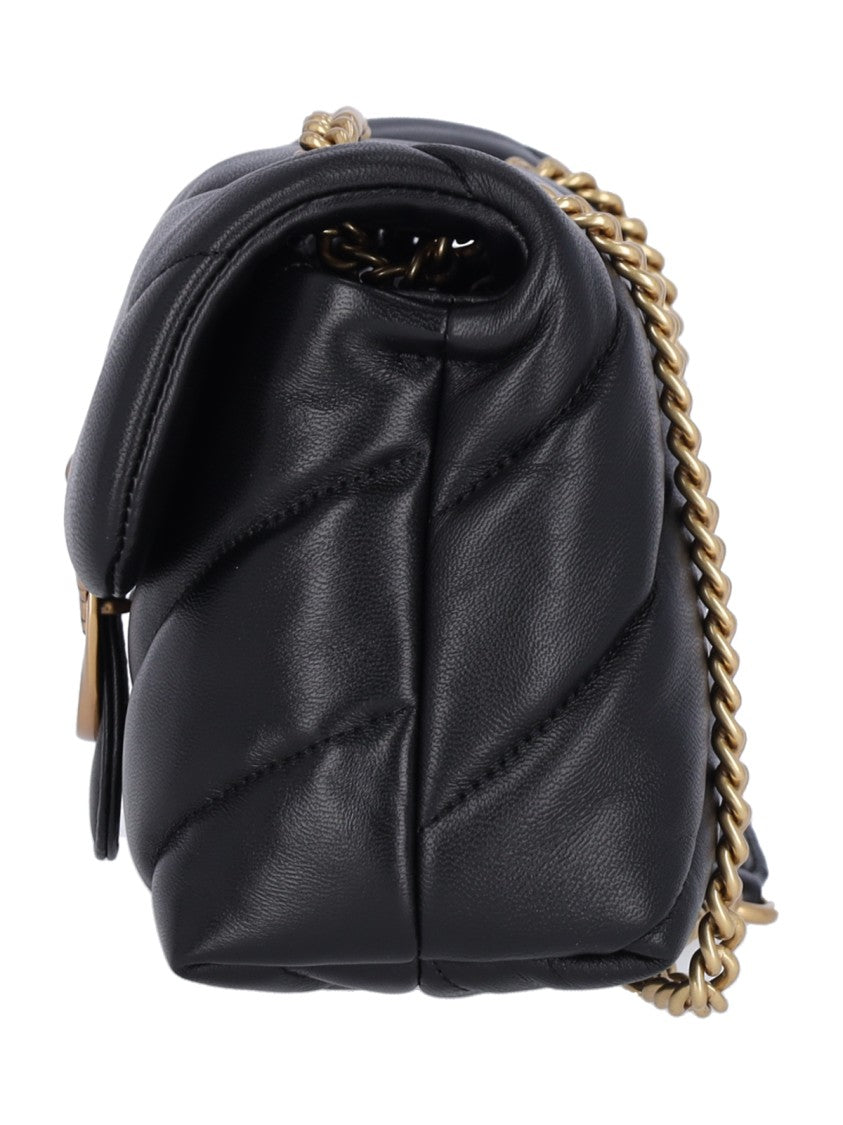Pinko Mini Shoulder Bag With Diagonal Quilting
