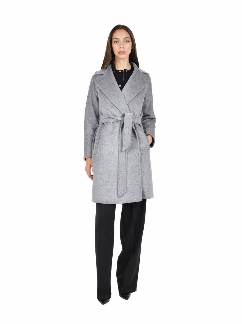 Max Mara Short Coat With Wide Lapel Collar