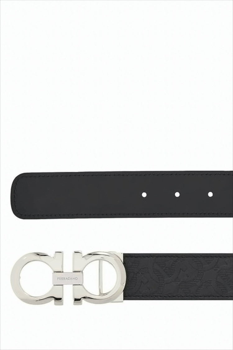 Salvatore Ferragamo Embossed Calf Leather Belt