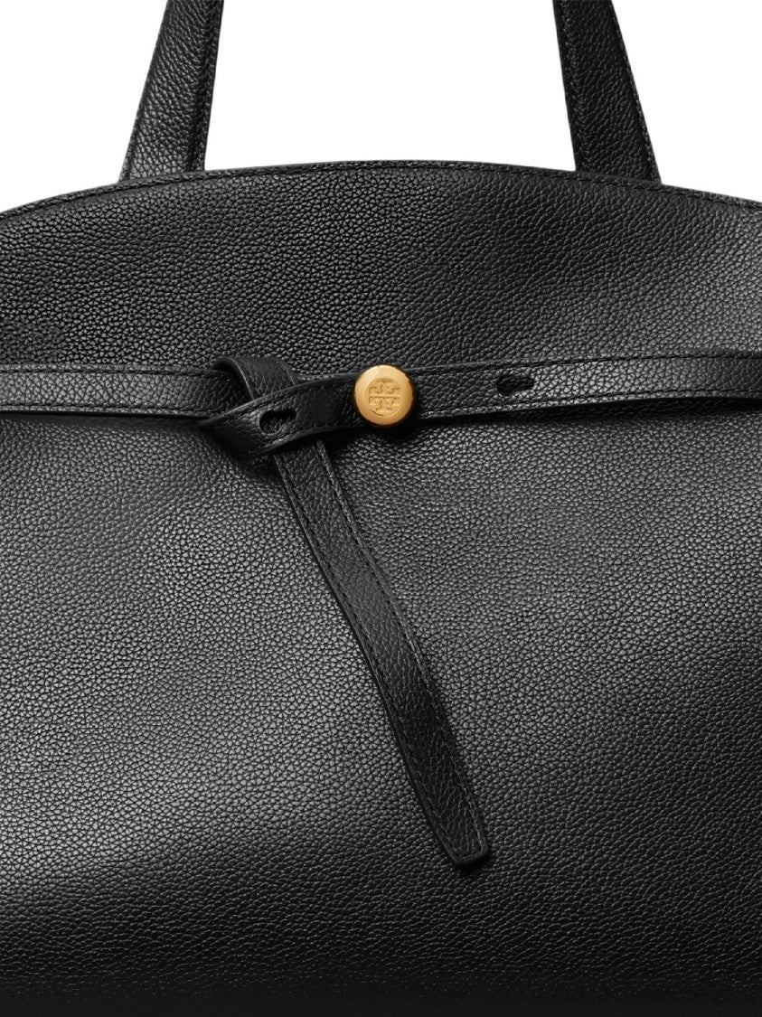 Tory Burch Romy Bauletto Pebbled Leather Bauletto
