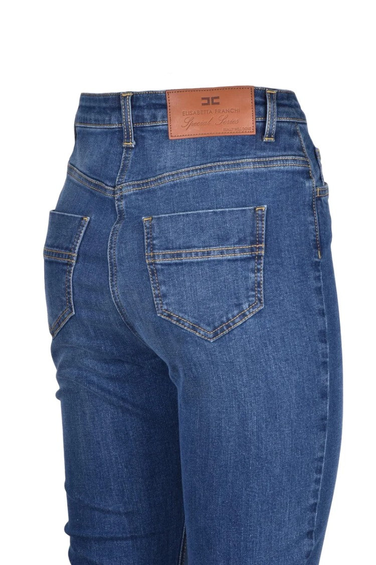 Elisabetta Franchi Slim Fit Stretch Jeans - Blue