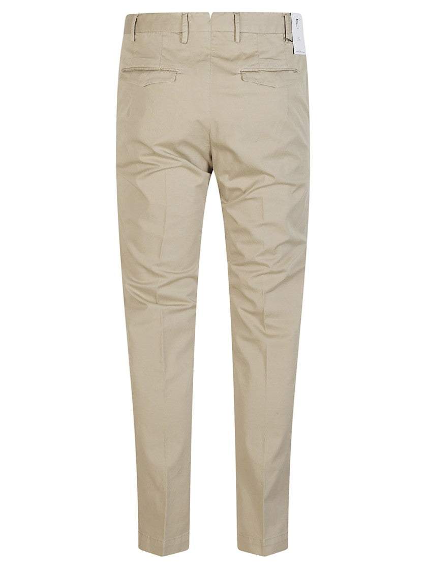 Pt Torino Master Tailored Flat Front Cotton Pants