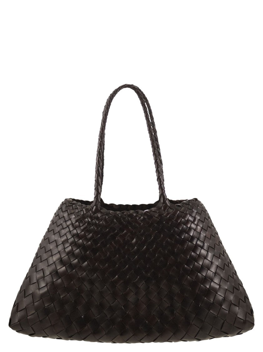 Dragon Santa Croce Big - Woven Leather Bag